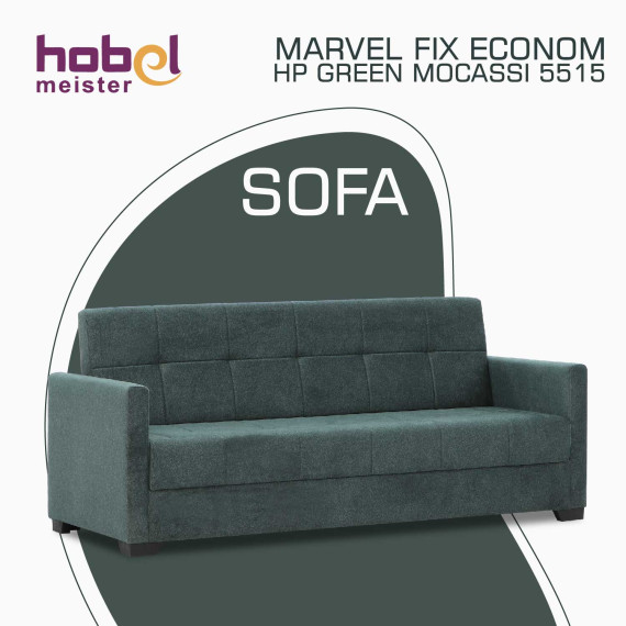 диван HOBEL MARVEL FIX ECONOM HP GREEN MOCASSI 5515 (1)
