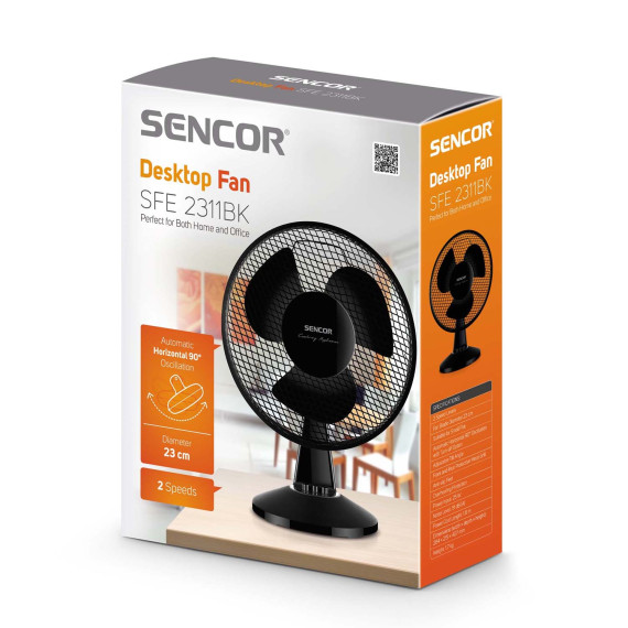 ვენტილატორი SENCOR SFE 2311BK