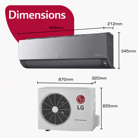 კონდიციონერი LG ARTCOOL A24CMH (T)