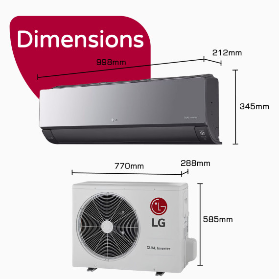 კონდიციონერი LG ARTCOOL A18CMH (T)