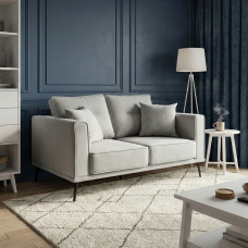 диван HOBEL ARMANDO 2 STR BLACK 20/ GREY LEONARDO 14 (1)