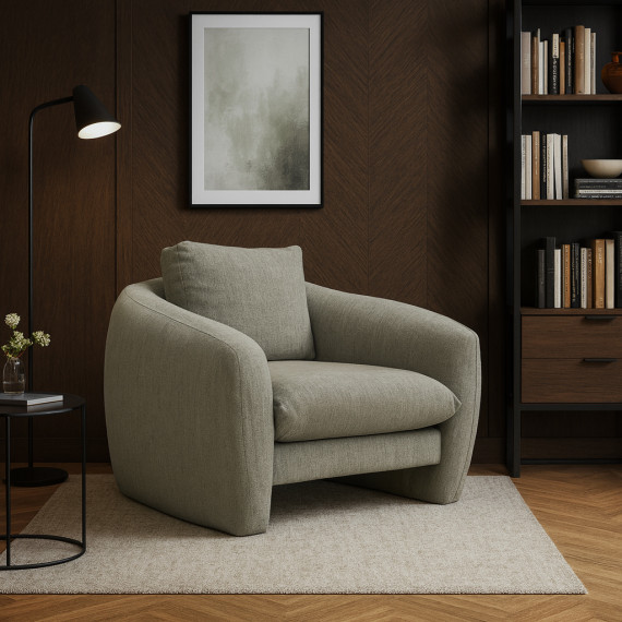 სავარძელი HOBEL CHILI 1 LIGHT GREY BEATTO 1067 (1)