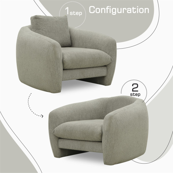 სავარძელი HOBEL CHILI 1 LIGHT GREY BEATTO 1067 (1)