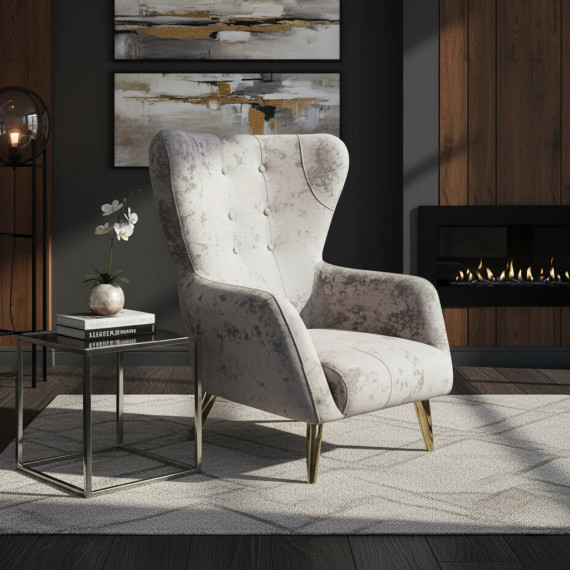 სავარძელი HOBEL CLARA KAX-0433 LIGHT CAPPUCCINO MONACO 4 (1)