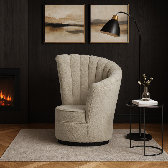 სავარძელი HOBEL CORONA LIGHT CAPPUCCINO KUZU 2  (1)