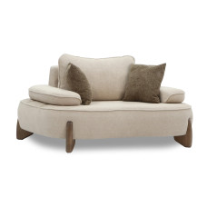 armchair HOBEL DANIA 1 STR CREAM BONCUK 4/ BROWN BEATTO 1012 (1)