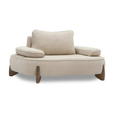 armchair HOBEL DANIA 1 STR CREAM BONCUK 4/ BROWN BEATTO 1012 (1)