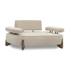 armchair HOBEL DANIA 1 STR CREAM BONCUK 4/ BROWN BEATTO 1012 (1)