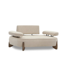 armchair HOBEL DANIA 1 STR CREAM BONCUK 4/ BROWN BEATTO 1012 (1)