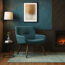 armchair IVORIE IVC-1191 WALNUT FIORI 23