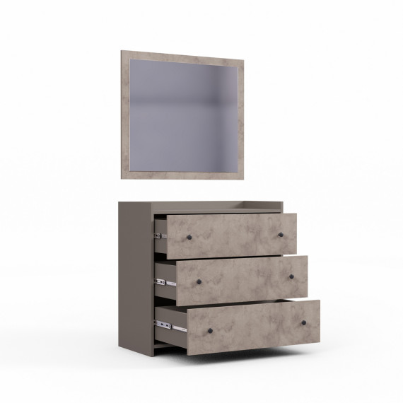 საძინებლის გარნიტური HOBEL EX-A94 GZ-UDINE BLACK ORMA 229/K538 (12)