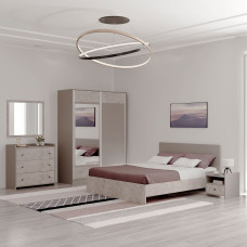 საძინებლის გარნიტური HOBEL EX-A94 GZ-UDINE BLACK ORMA 229/K538 (12)