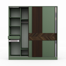 платяной шкаф HOBEL EX-D97 K521/WOOD BROWN (8)