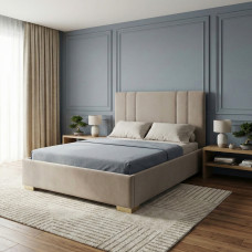 bed HOBEL A2/1 120X200 CAPPUCHINO VIVALDI 5 (5)