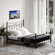 საწოლი HOBEL AYLA 160x200 METAL BLACK/LM (3)