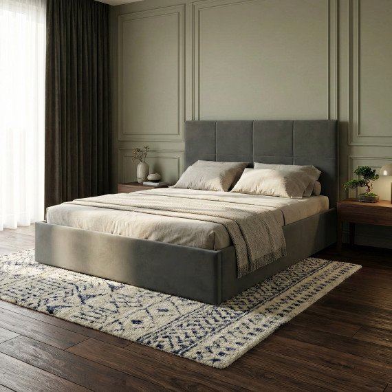 საწოლი HOBEL B2 160X200 DARK GREY VIVALDI 8 (5)