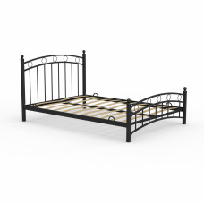საწოლი HOBEL LANA-02 140X200 LM/ METAL BLACK/BLACK (3)