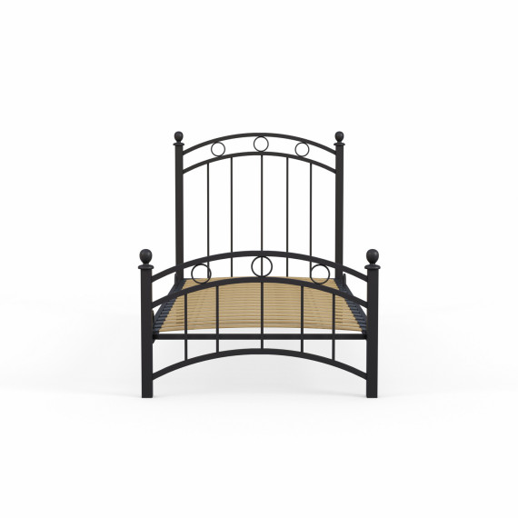 საწოლი HOBEL LANA-02 90X200 LM METAL BLACK/BLACK (3)