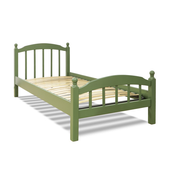 საწოლი HOBEL V-LANA-03 WOOD 90X200 6003 OLIVE GREEN (3)