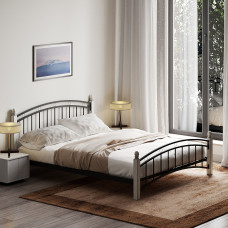 bed HOBEL V-LANA-01 160X200 METAL BLACK/ANTIC GREY (3)