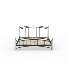 кровать HOBEL V-LANA-01 160X200 METAL BLACK/ANTIC GREY (3)