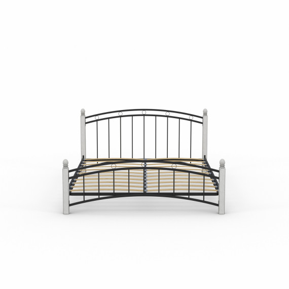 кровать HOBEL V-LANA-01 160X200 METAL BLACK/ANTIC GREY (3)