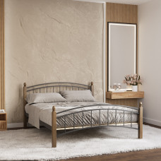 bed HOBEL V-LANA-01 160X200 METAL BLACK/BROWN PIGMENT (3)