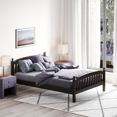 საწოლი HOBEL V-LANA-03 WOOD 140X200 DARK CHOCOLATE (4)