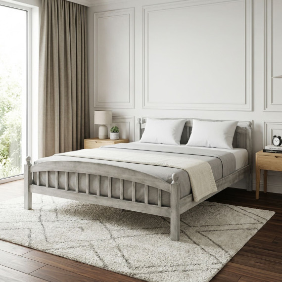 საწოლი HOBEL V-LANA-03 WOOD 160X200 ANTIK GREY (4)