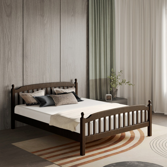 bed HOBEL V-LANA-03 WOOD 160X200 BROWN PIGMENT (4)