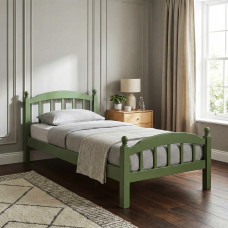 საწოლი HOBEL V-LANA-03 WOOD 90X200 6003 OLIVE GREEN (3)