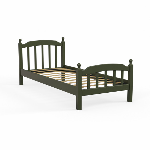 საწოლი HOBEL V-LANA-03 WOOD 90X200 6003 OLIVE GREEN (3)