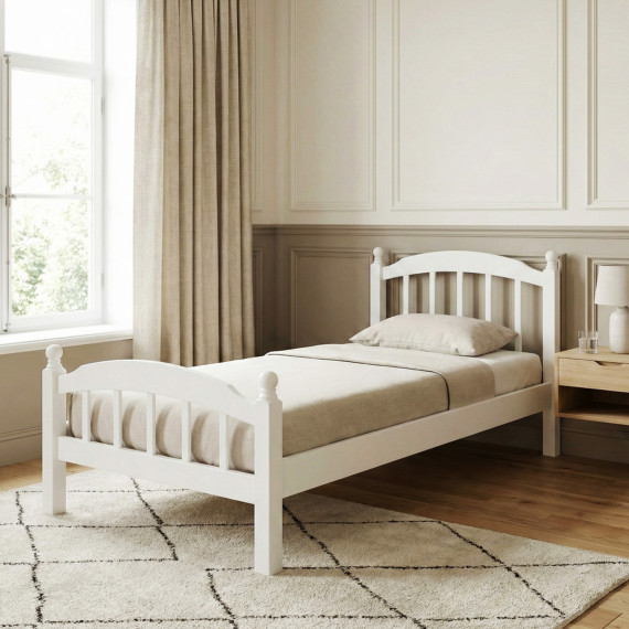 საწოლი HOBEL V-LANA-03 WOOD 90X200 WHITE (3)