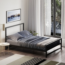 bed HOBEL WMX-B-103 140X200 METAL BLACK/BLACK (3)