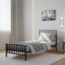 bed HOBEL WMX-B-92 90x200 METAL BLACK/BLACK (3)