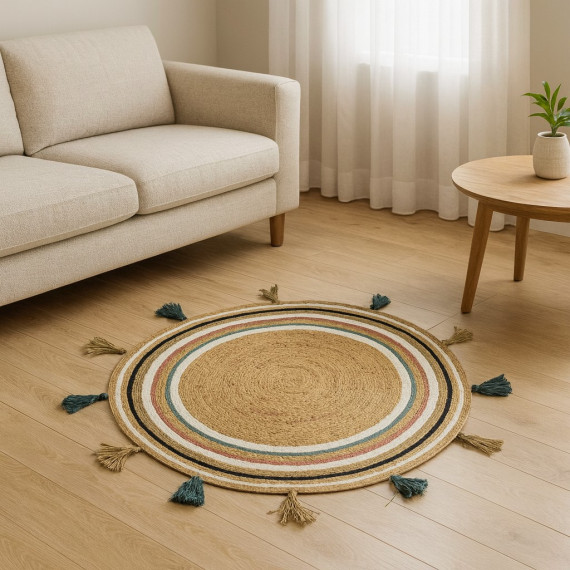 ხალიჩა KOOPMAN 90CM BRAIDED ROUND DIA