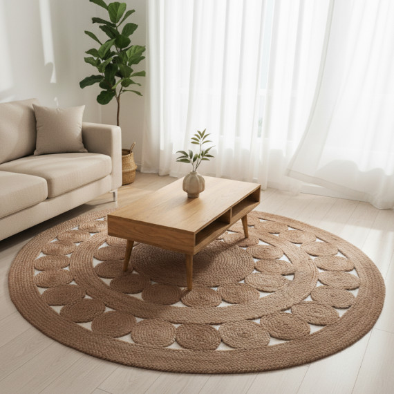 ხალიჩა KOOPMAN DIA 150CM JUTE ROUND