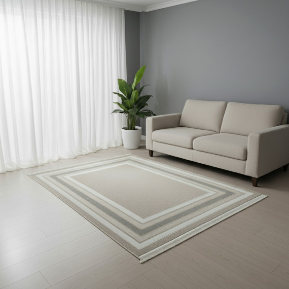 ხალიჩა EKO HALI MOTTO 04 BEIGE GREY 80X150