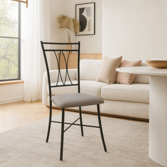 стул HOBEL NIZZA BLACK METAL 163 GREY (1)