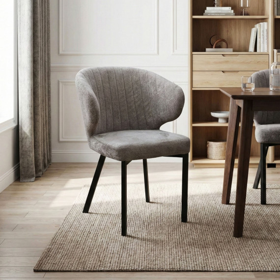 სკამი HOBEL ROB METAL BLACK//CAPPUCINO BELLA 4 (1)