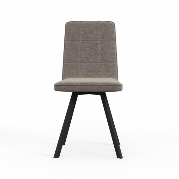 стул HOBEL ROM D METAL BLACK/CAPPUCCINO LEONARDO 4 (1)