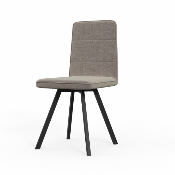стул HOBEL ROM D METAL BLACK/CAPPUCCINO LEONARDO 4 (1)