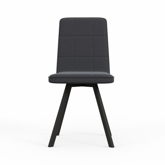 სკამი HOBEL ROM D METAL BLACK/ DARK GREY LEONARDO 15 (1)