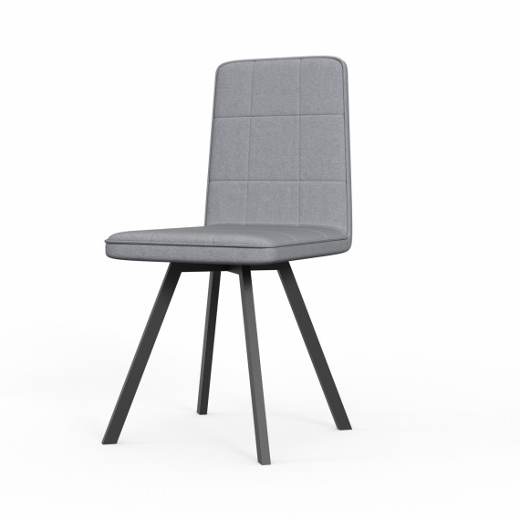 სკამი HOBEL ROM D METAL BLACK//GREY LEONARDO 13 (1)