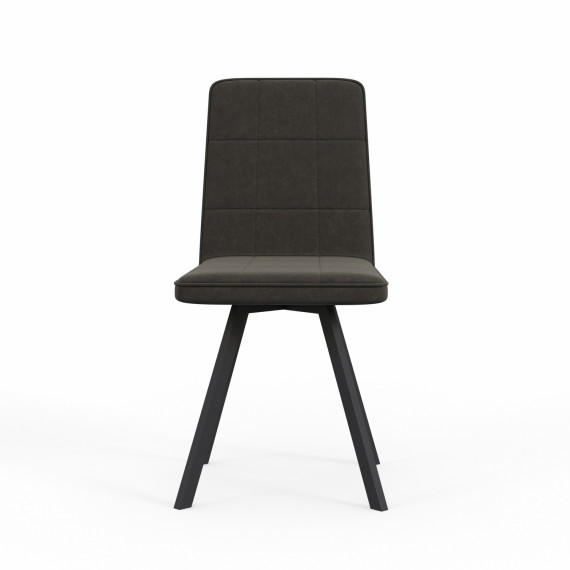 стул HOBEL ROM D METAL BLACK//BROWN LEONARDO 6 (1)