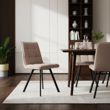 chair HOBEL ROM D METAL BLACK/CAPPUCCINO VIVALDI 4 (1)
