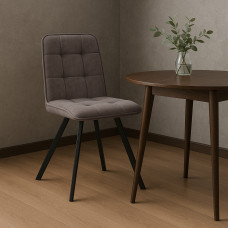 chair MAMADOMA ROM D, ЧЕРНЫЙ//BROWN LUX B29