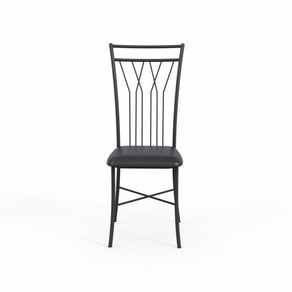 სკამი HOBEL WMX-CH-81 METAL BLACK/GREY (1)