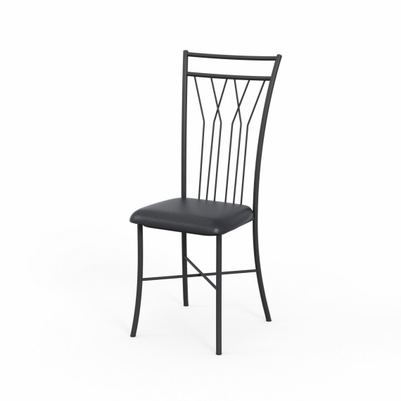 სკამი HOBEL WMX-CH-81 METAL BLACK/GREY (1)
