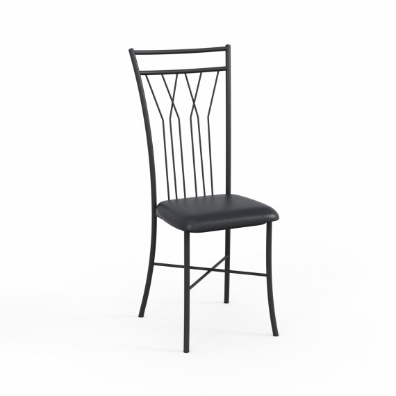 სკამი HOBEL WMX-CH-81 METAL BLACK/GREY (1)